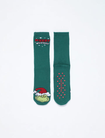 Grinch family socks